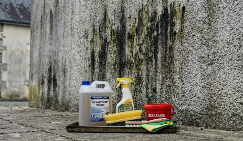 Quel produit pour venir à bout des traces noires sur votre façade ?